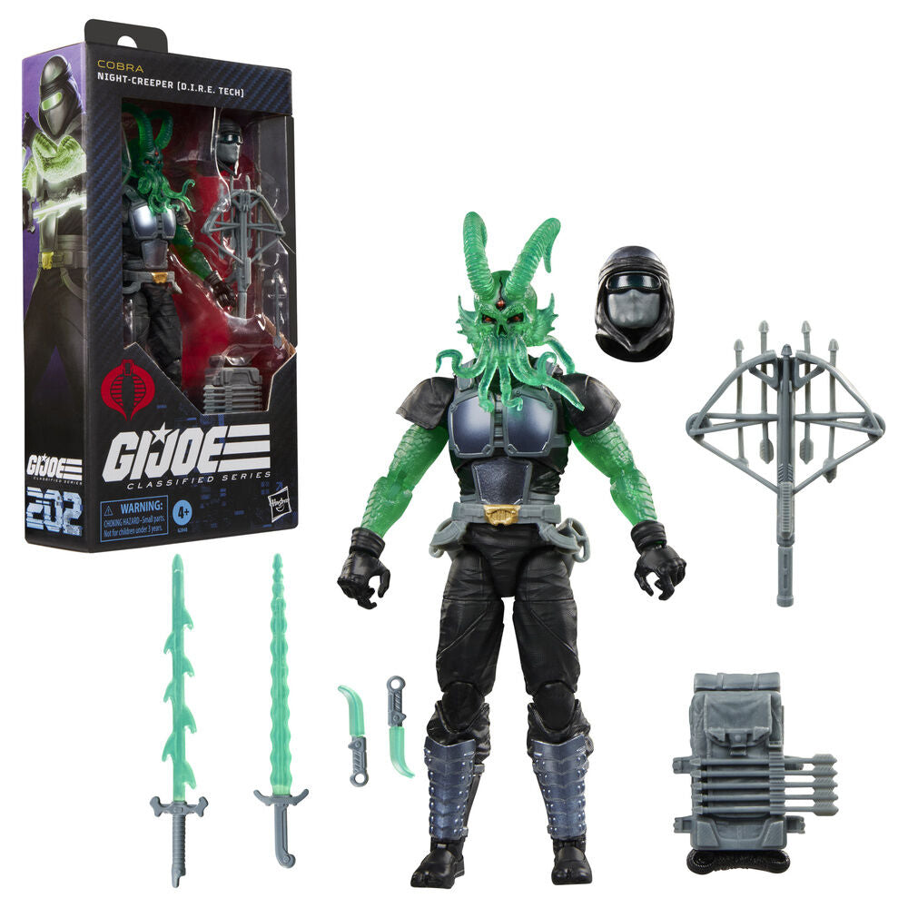 Figura Night Creeper D.I.R.E Tech Classified Series Cobra G.I. Joe 15cm HASBRO