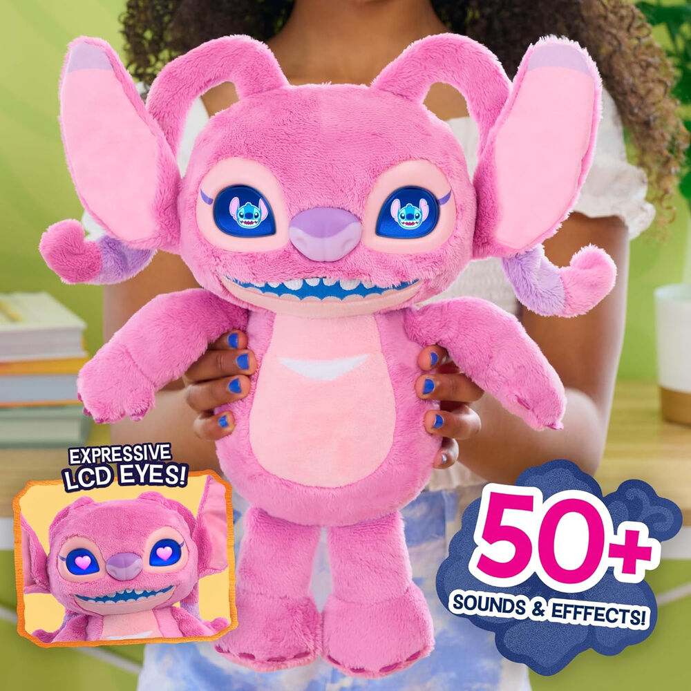Peluche interactivo Angel Stitch Disney JUST PLAY