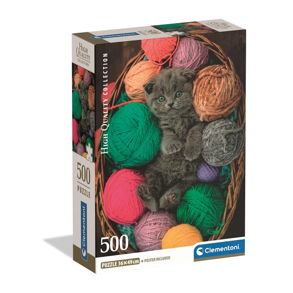Puzzle Fluffy Kitten 500pzs CLEMENTONI