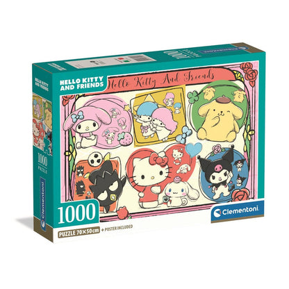 Puzzle Hello Kitty 2 1000pzs CLEMENTONI