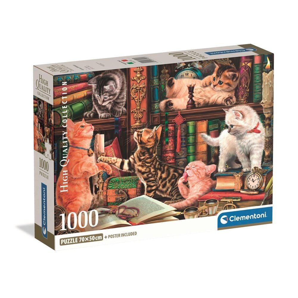Puzzle Curious Whiskers 1000pzs CLEMENTONI