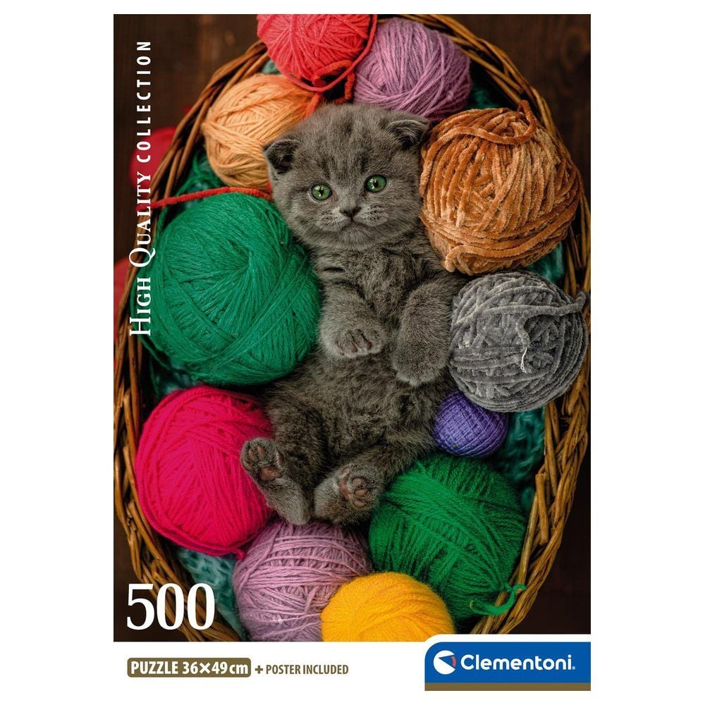 Puzzle Fluffy Kitten 500pzs CLEMENTONI