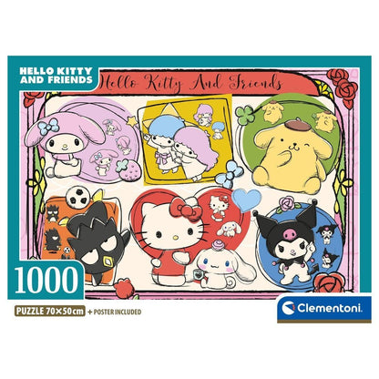 Puzzle Hello Kitty 2 1000pzs CLEMENTONI