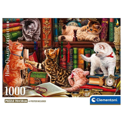 Puzzle Curious Whiskers 1000pzs CLEMENTONI