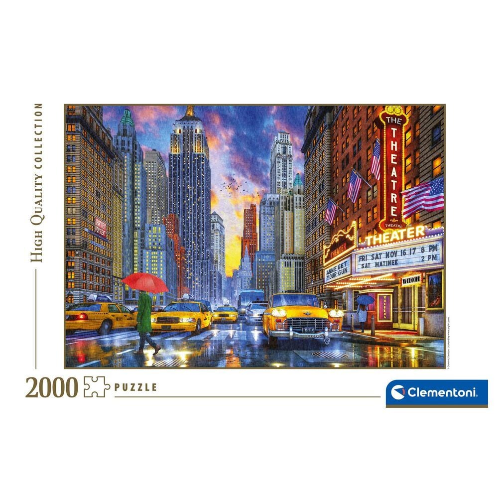 Puzzle Rainy Manhattan 2000pzs CLEMENTONI