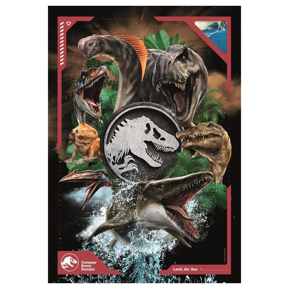 Puzzle super Jurassic World 180pzs CLEMENTONI