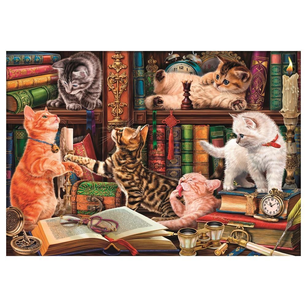 Puzzle Curious Whiskers 1000pzs CLEMENTONI
