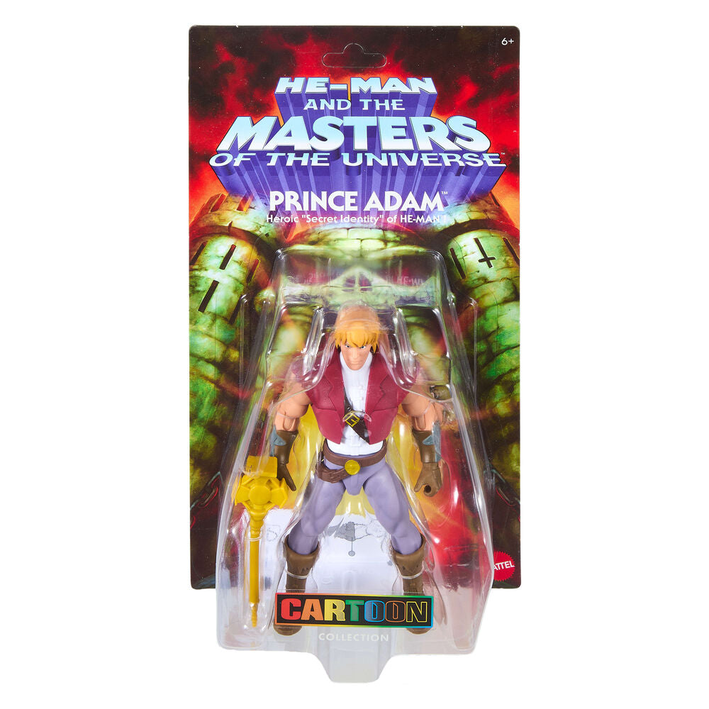 Figura Prince Adam Cartoon Collection Origins Master of the Universe 14cm MATTEL