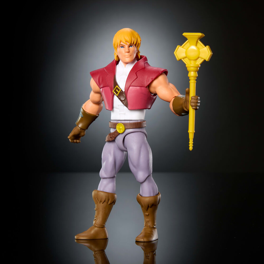 Figura Prince Adam Cartoon Collection Origins Master of the Universe 14cm MATTEL