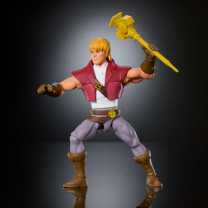 Figura Prince Adam Cartoon Collection Origins Master of the Universe 14cm MATTEL