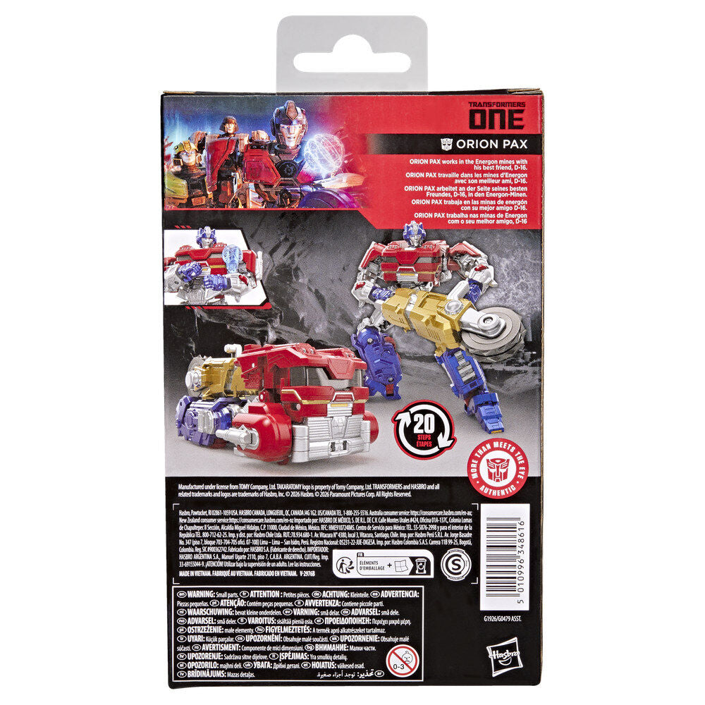 Figura Orion Pax Deluxe Class Transformers One - Transformers Studio Series 12,5cm HASBRO