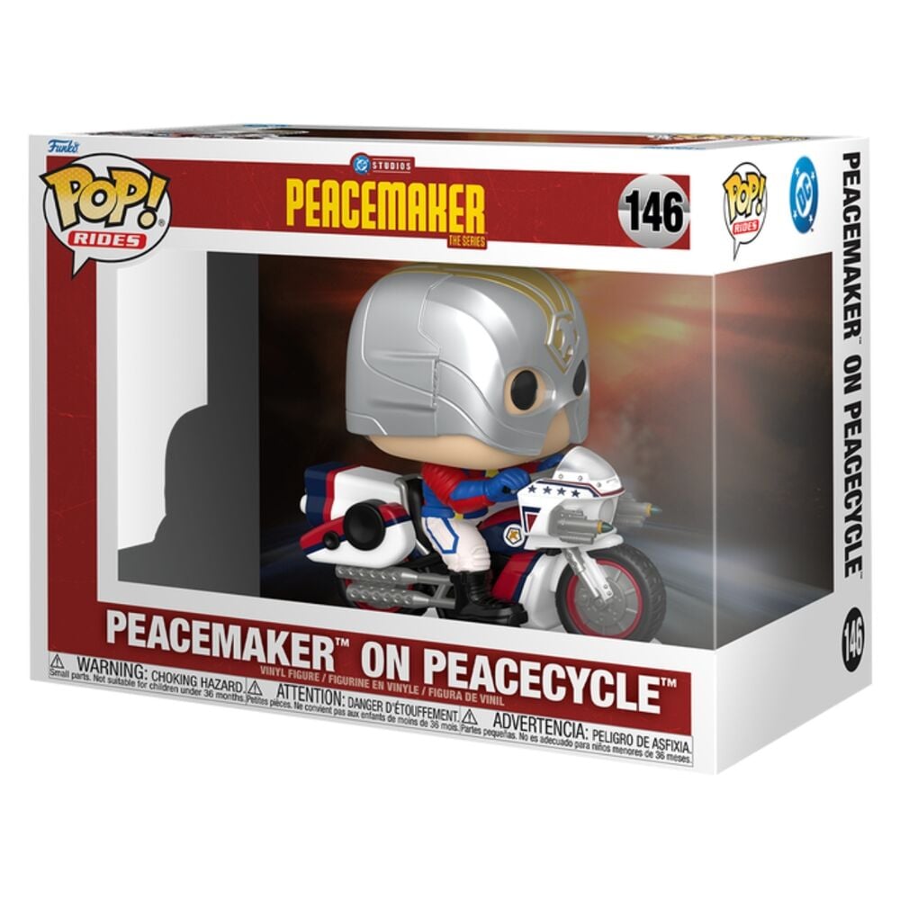 Figura POP Rides Peacemaker - Peacemaker on Peacecycle FUNKO