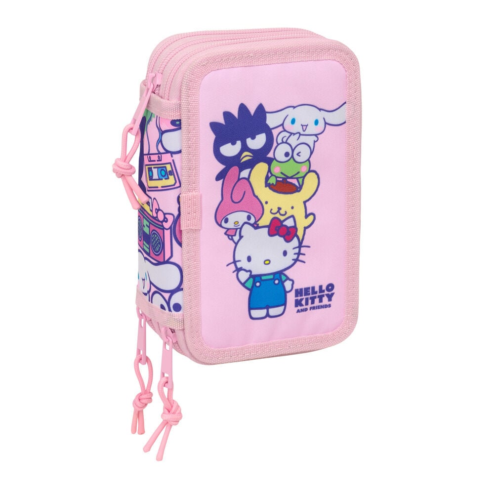 Plumier Hello Kitty & Friends triple 37pzs SAFTA