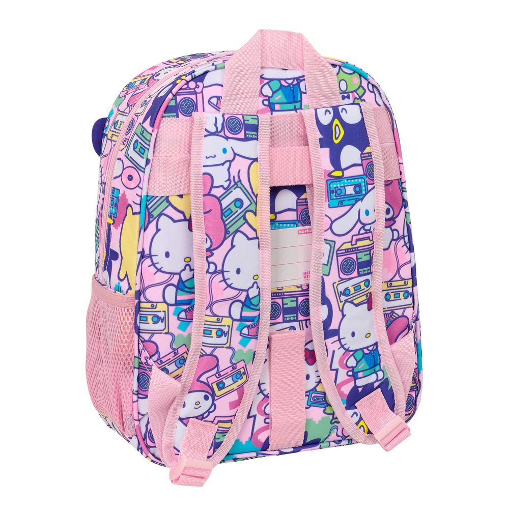 Mochila Hello Kitty & Friends 34cm adaptable SAFTA