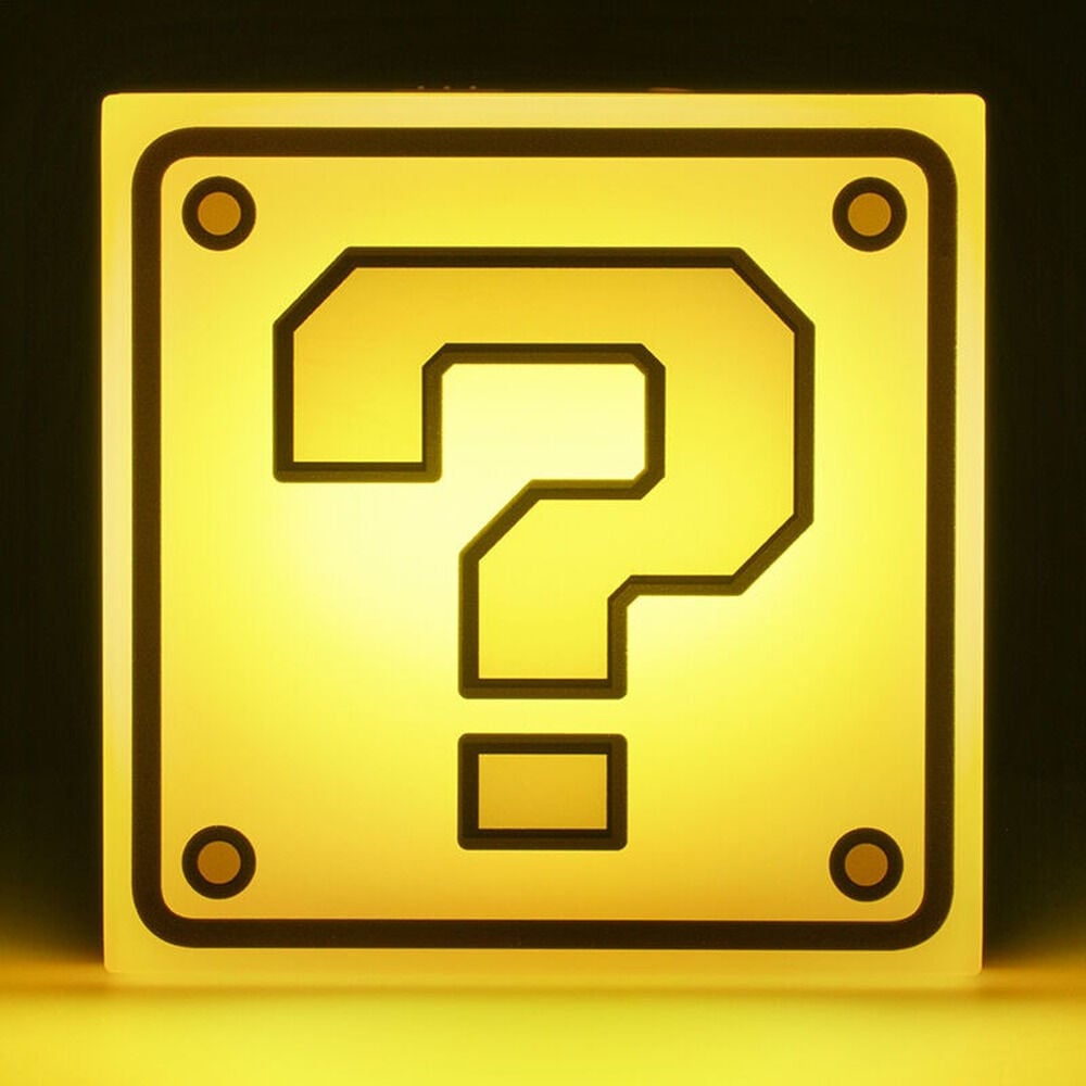 Lampara Question Block Super Mario PALADONE
