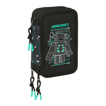 Plumier Screen Minecraft triple 37pzs SAFTA