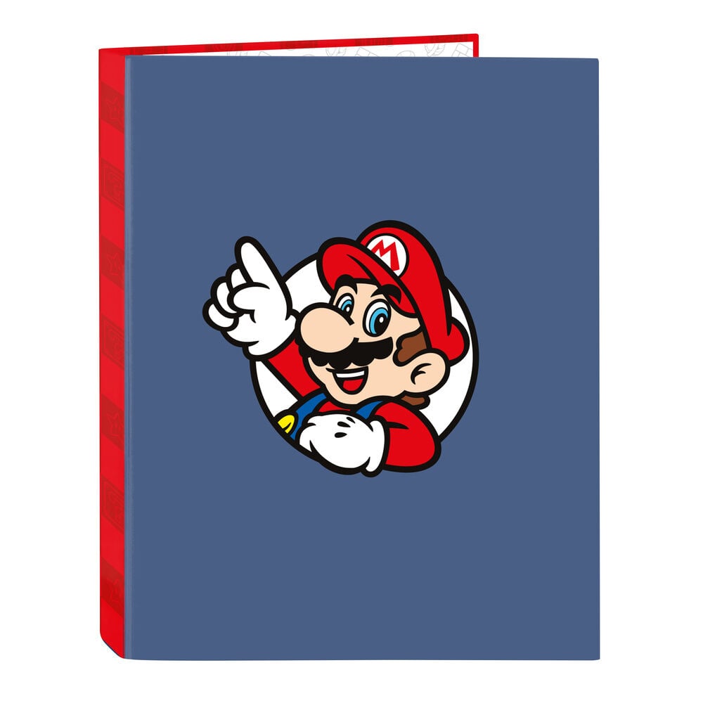 Carpeta A4 anillas Super Mario SAFTA