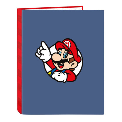 Carpeta A4 anillas Super Mario SAFTA