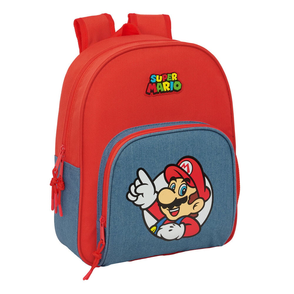 Mochila Super Mario adaptable 34cm SAFTA