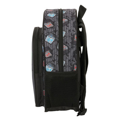 Mochila Graffiti Minecraft 34cm adaptable SAFTA