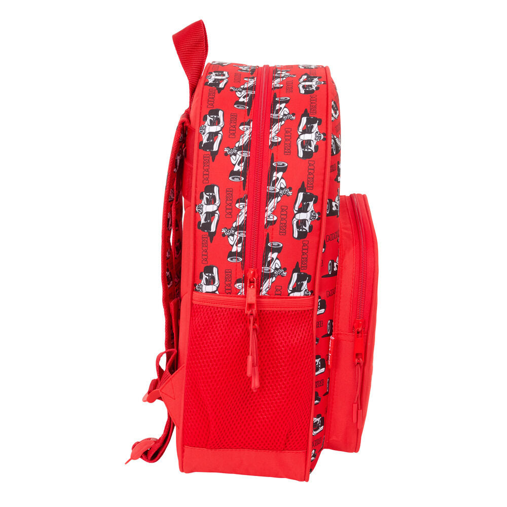 Mochila Racing Mickey & Friends Disney 38cm adaptable SAFTA