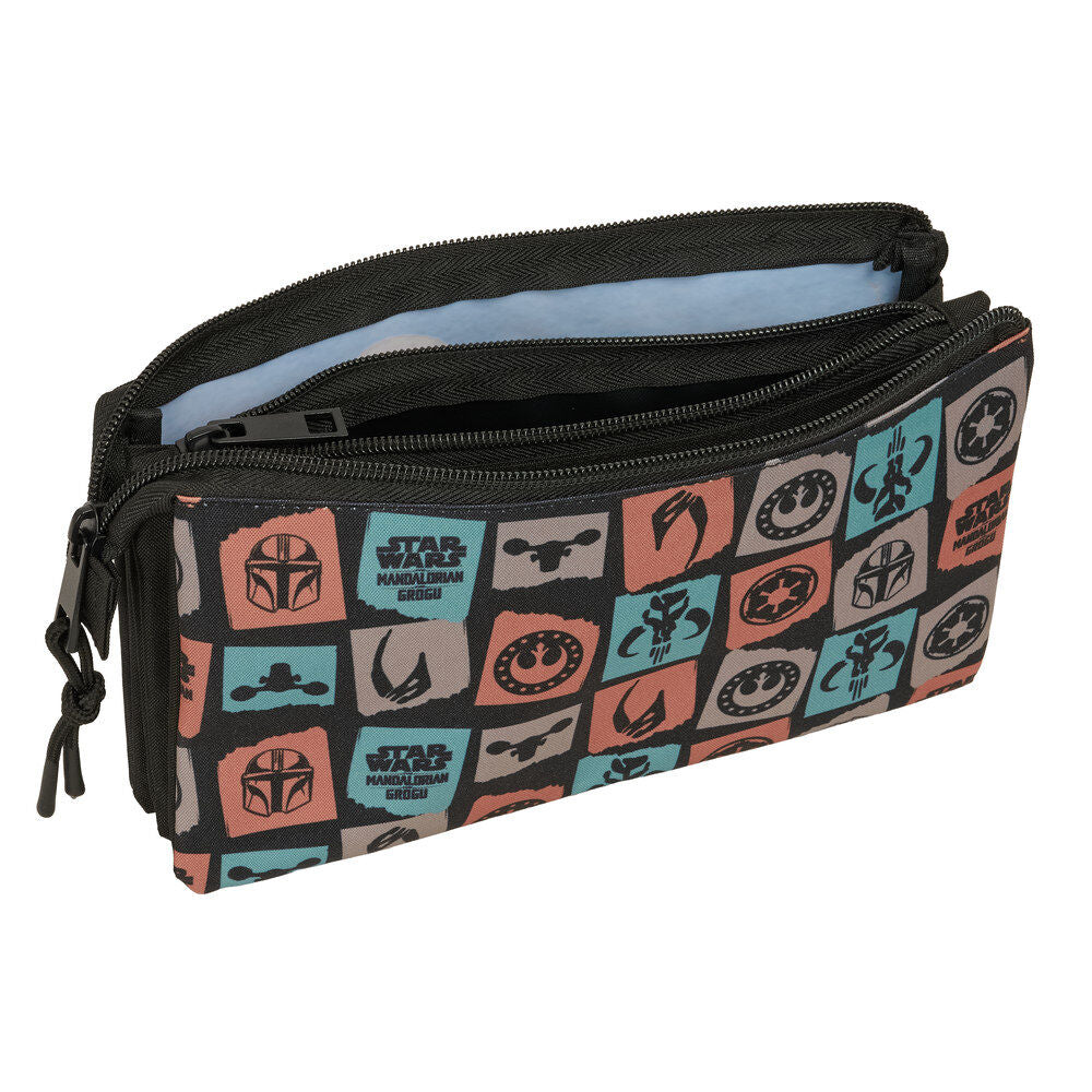 Portatodo Mandalorian & Grogu Star Wars triple SAFTA