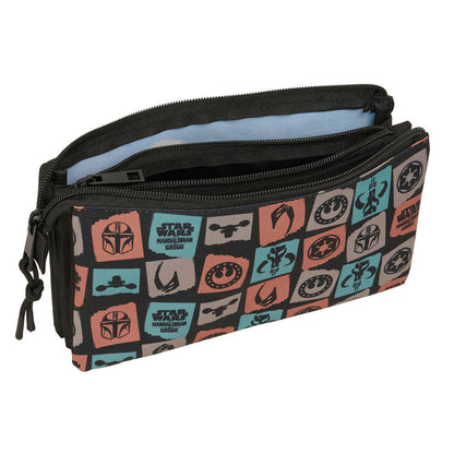 Portatodo Mandalorian & Grogu Star Wars triple SAFTA