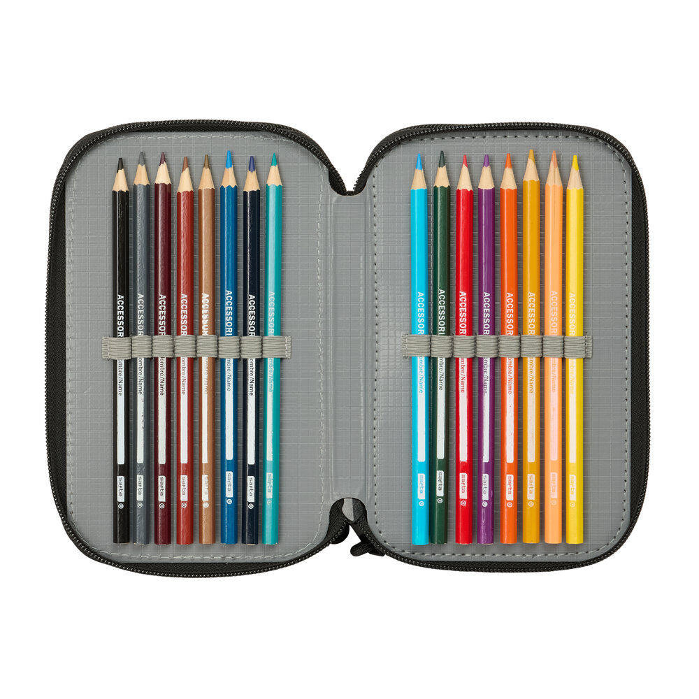 Plumier Screen Minecraft triple 37pzs SAFTA