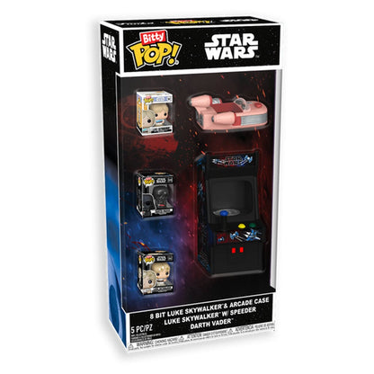 Figura Bitty POP Star Wars 8 Bit Luke Skywalker & Arcade Case FUNKO
