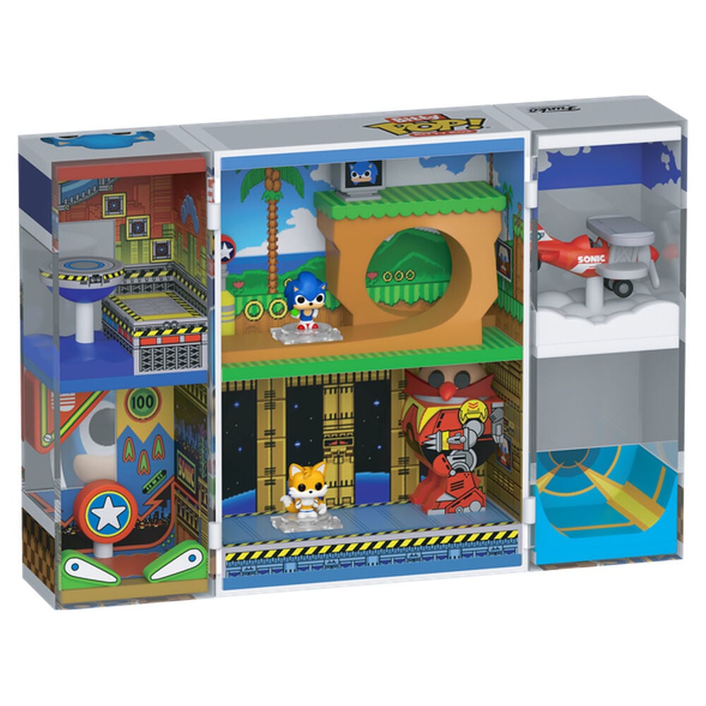 Figura Bitty POP Boxes Sonic The Hedgehog Sonic 2 diorama Set FUNKO