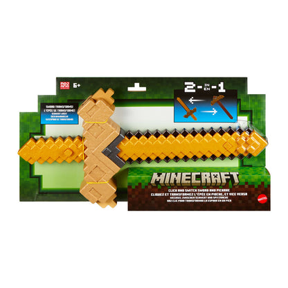 Espada Pico Transformable Minecraft MATTEL