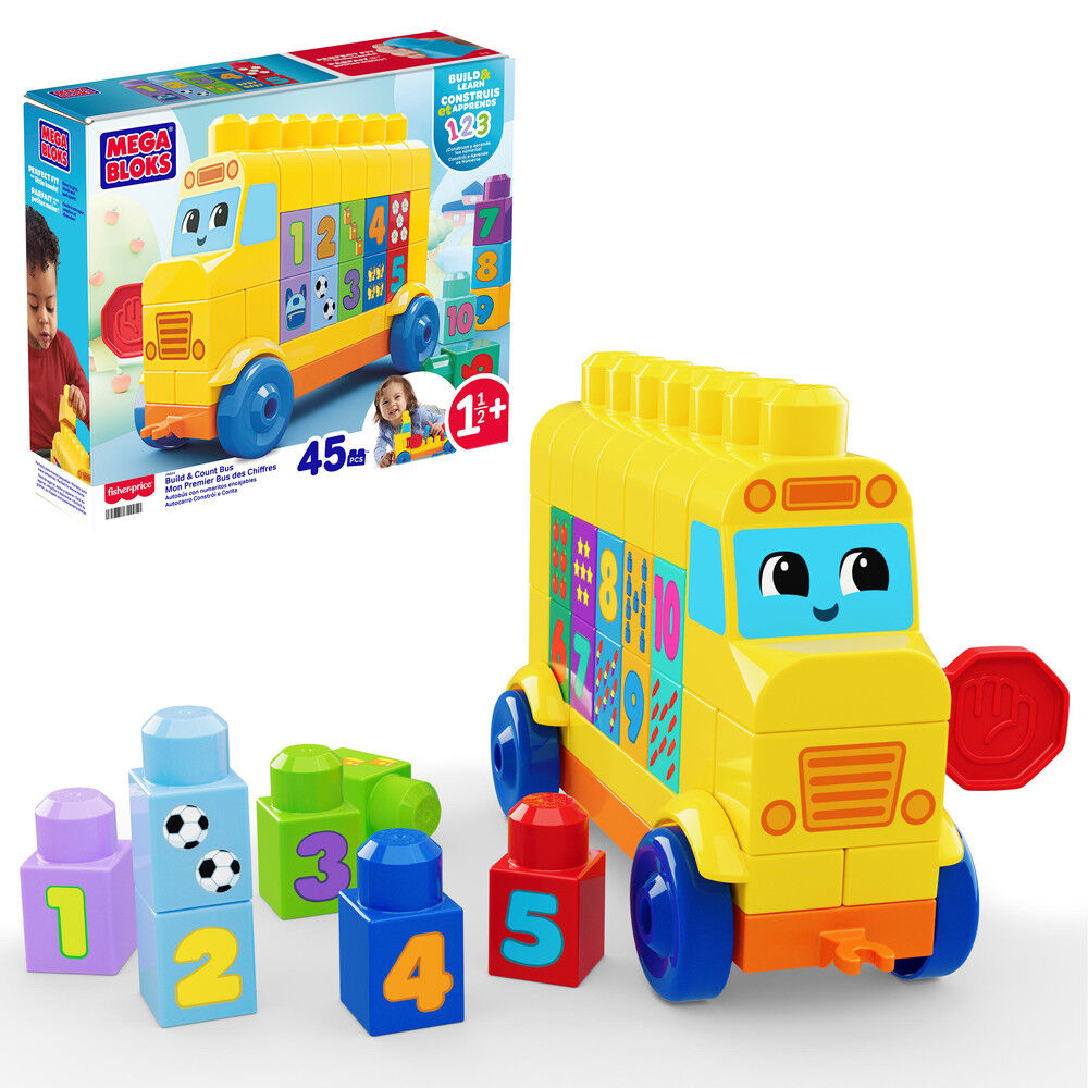 Autobus Numeros Encajables MEGA Bloks 45pzs FISHER-PRICE
