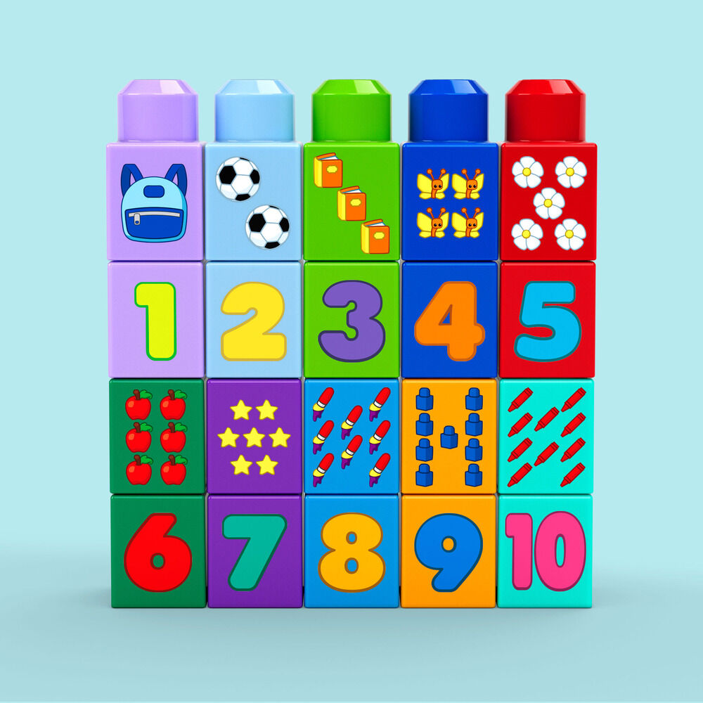 Autobus Numeros Encajables MEGA Bloks 45pzs FISHER-PRICE