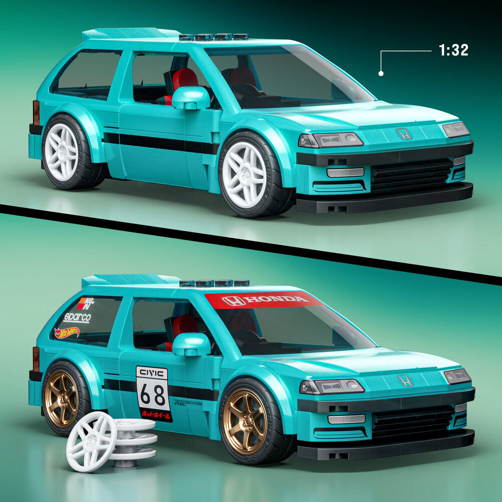 Set Construccion Speed HONDA Civic Hot Wheels MATTEL