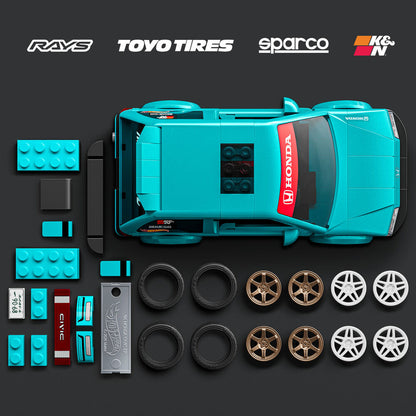 Set Construccion Speed HONDA Civic Hot Wheels MATTEL