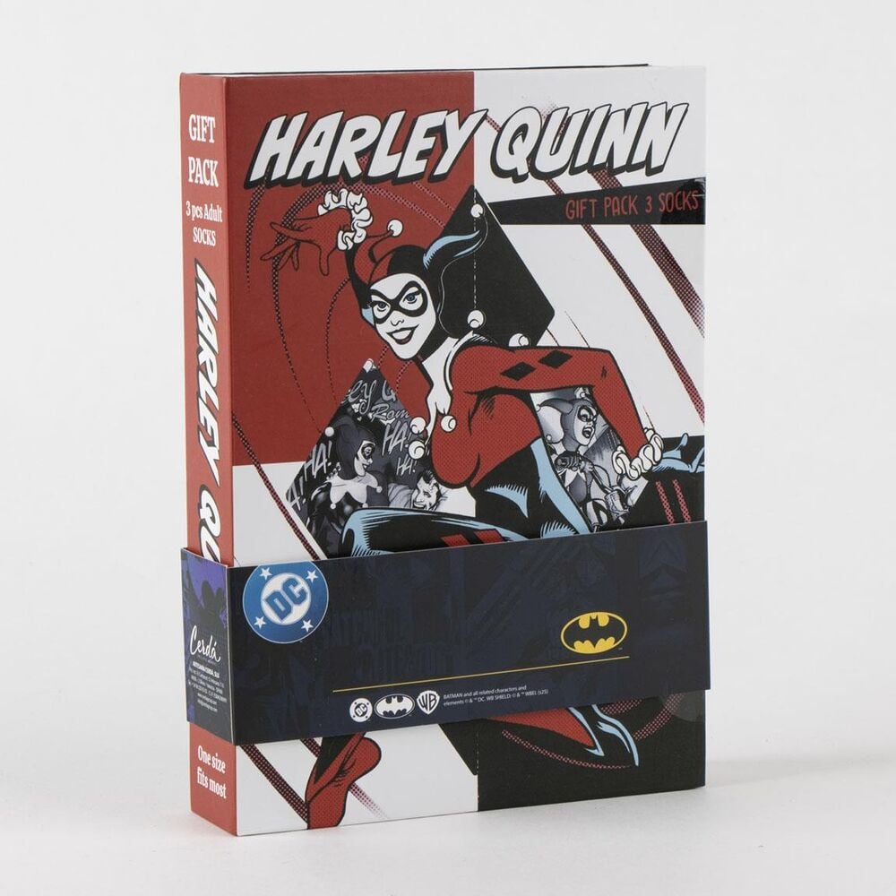Set 3 calcetines Harley Quinn DC Comics adulto CERDÁ