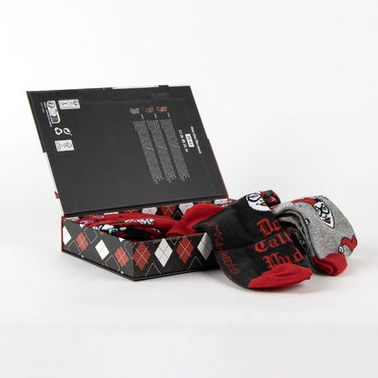 Set 3 calcetines Harley Quinn DC Comics adulto CERDÁ