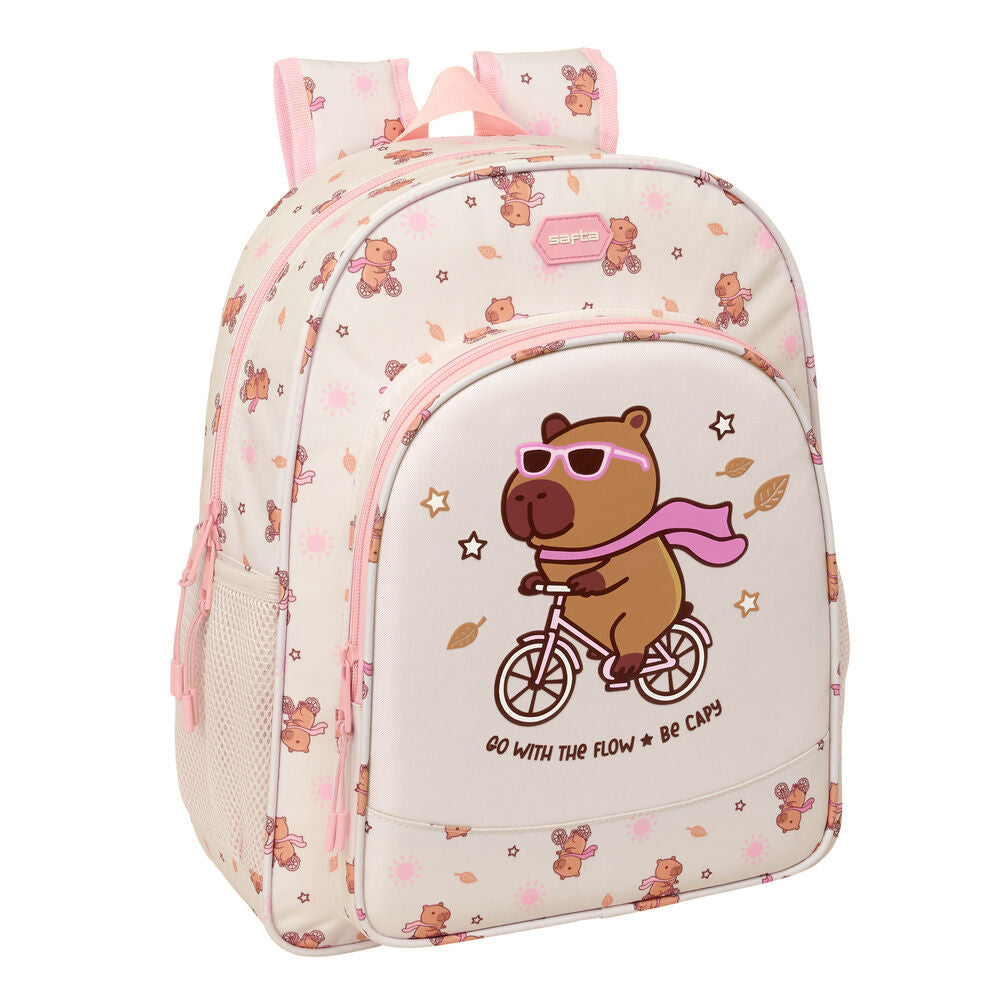 Mochila Capibara 38cm adaptable SAFTA