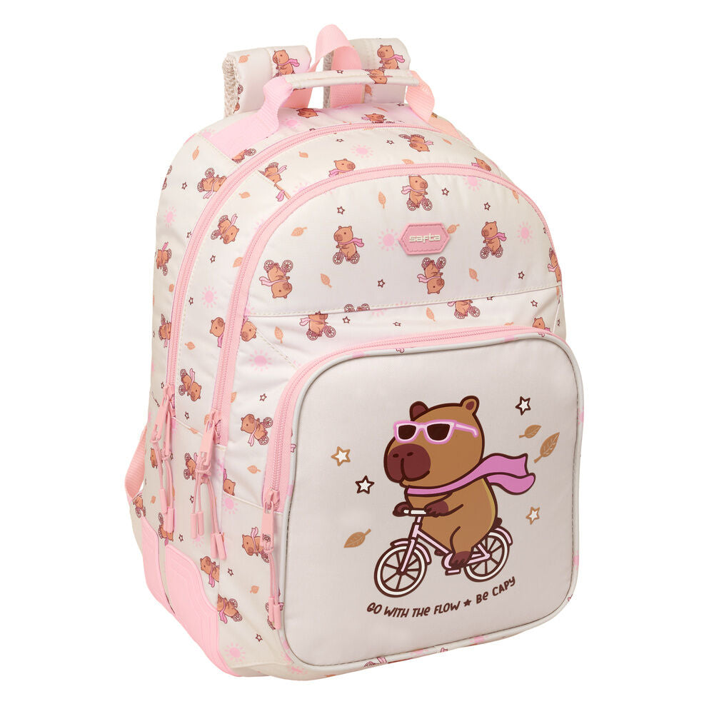 Mochila Capibara 42cm adaptable SAFTA