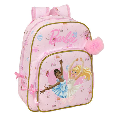 Mochila Ballet Barbie 34cm adaptable SAFTA