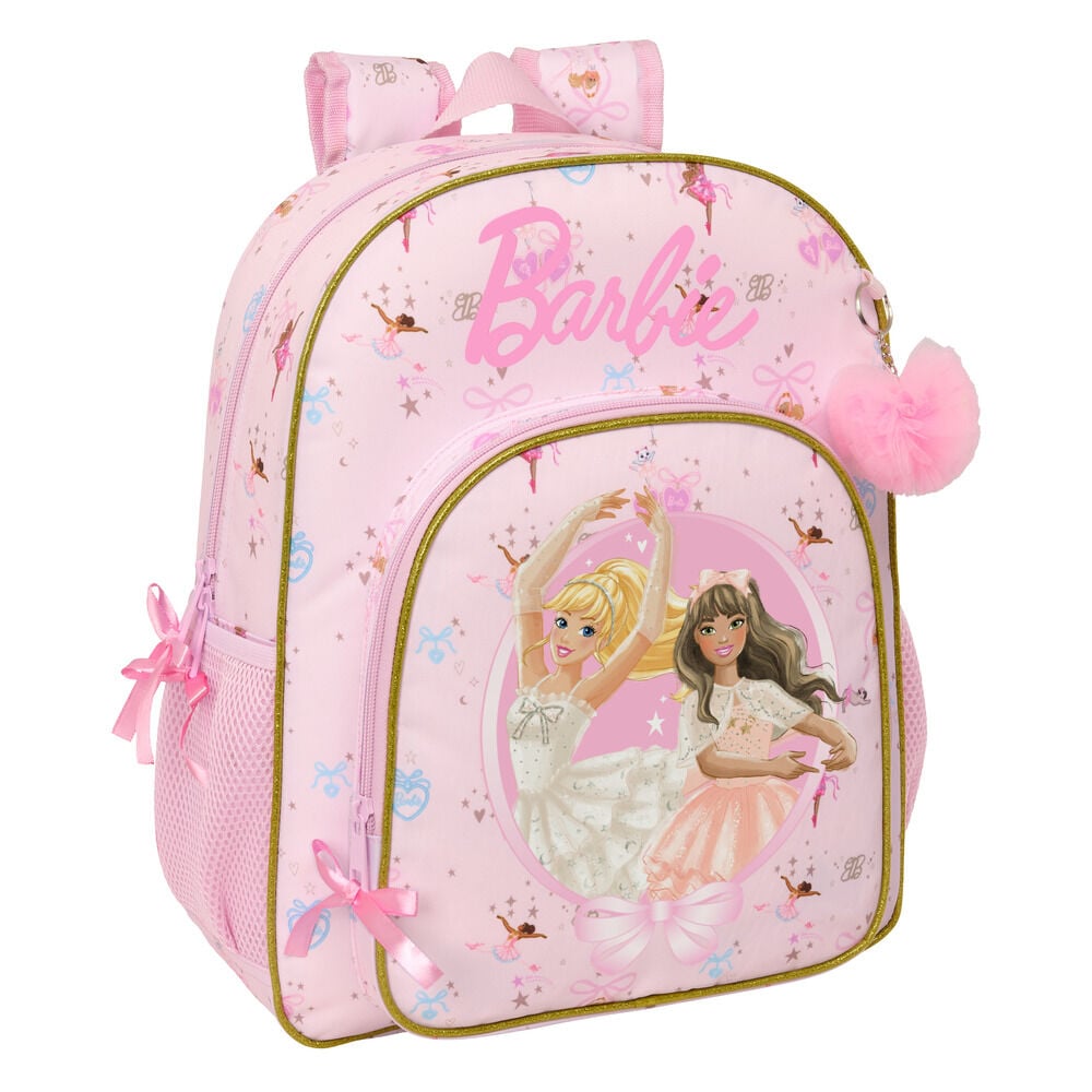 Mochila Ballet Barbie 38cm adaptable SAFTA