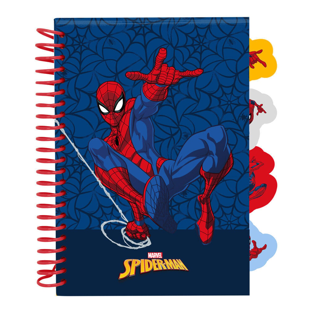 Cuaderno A5 Spiderman Marvel SAFTA
