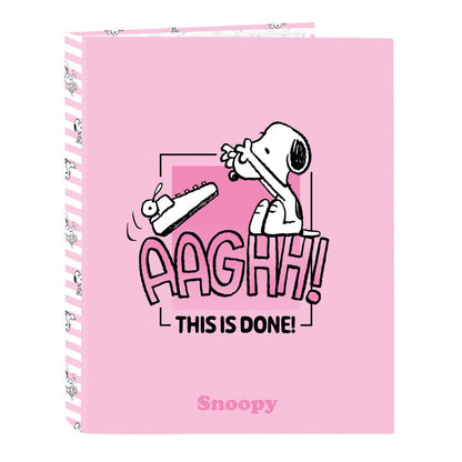Carpeta A4 anillas Snoopy SAFTA