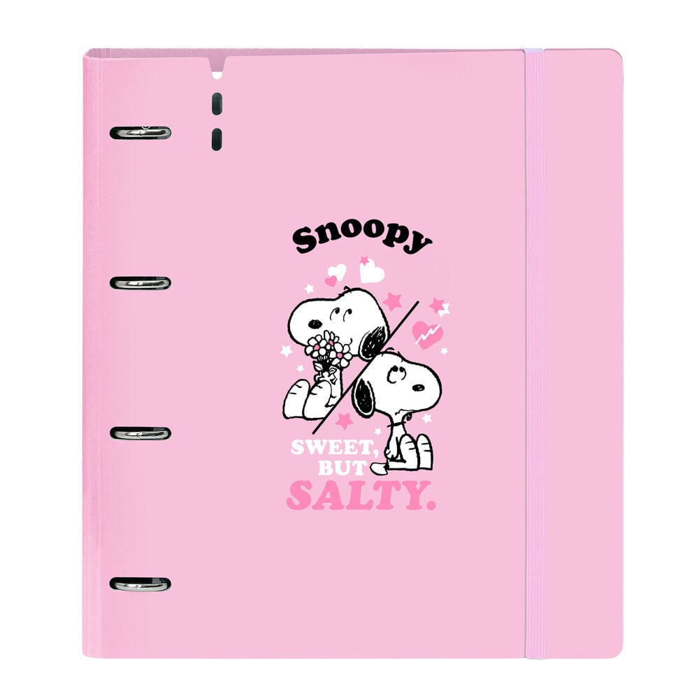 Carpeta A4 anillas Snoopy con recambio SAFTA