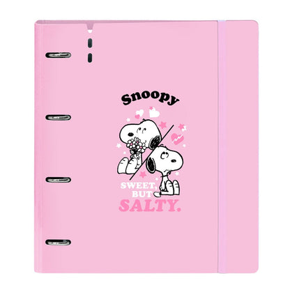 Carpeta A4 anillas Snoopy con recambio SAFTA