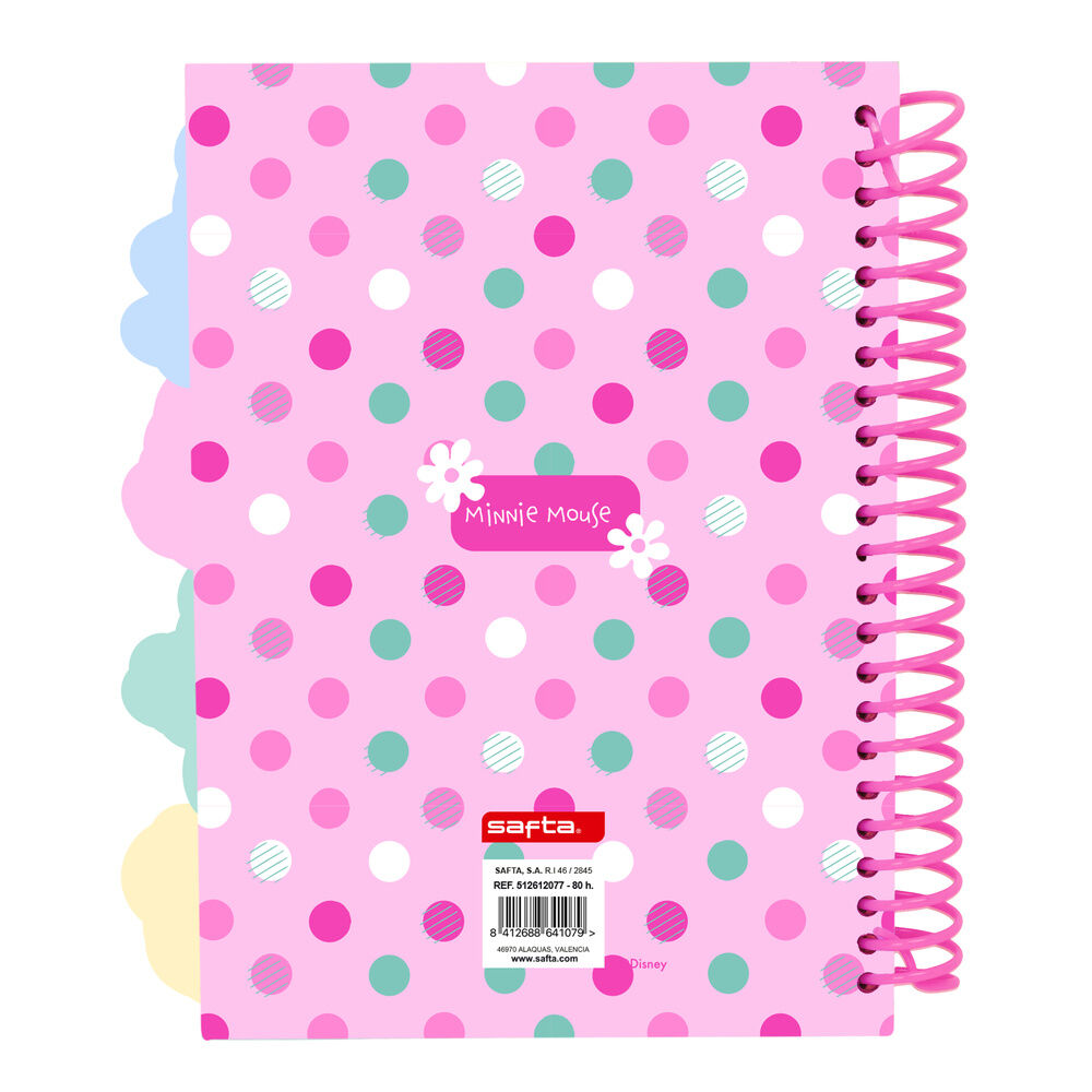 Cuaderno A5 Minty Minnie Disney SAFTA