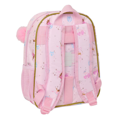 Mochila Ballet Barbie 34cm adaptable SAFTA