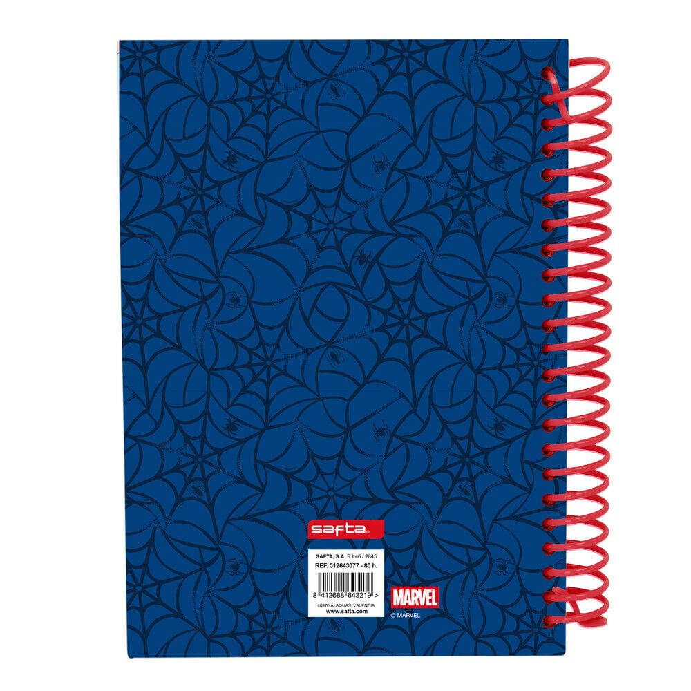 Cuaderno A5 Spiderman Marvel SAFTA
