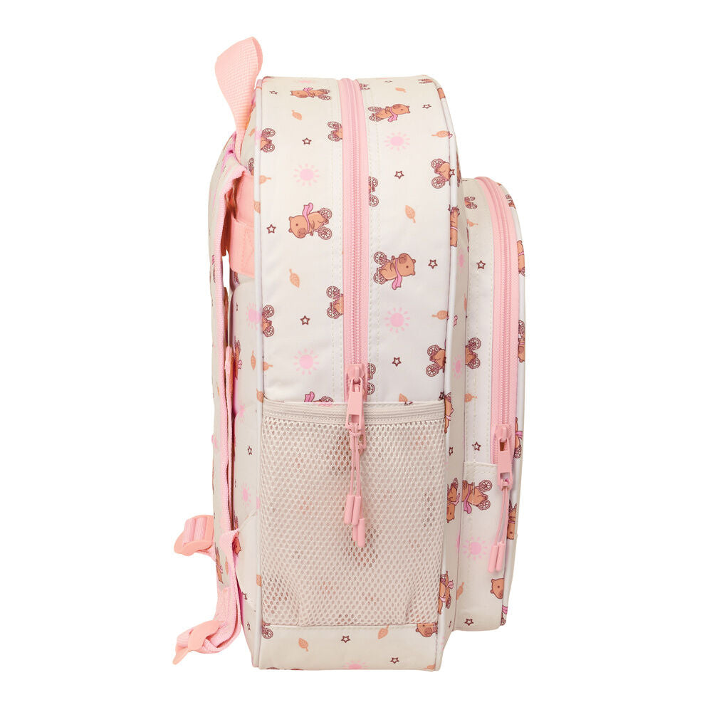 Mochila Capibara 38cm adaptable SAFTA