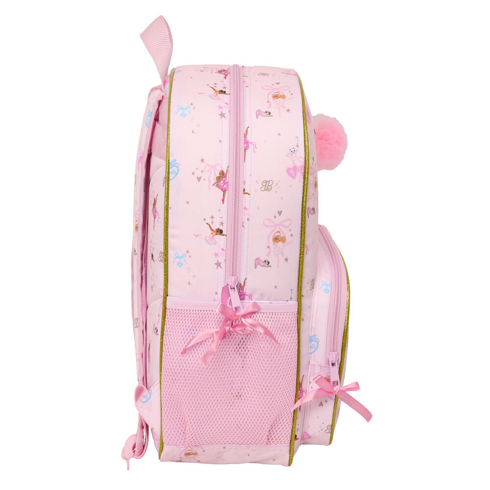 Mochila Ballet Barbie 42cm adaptable SAFTA